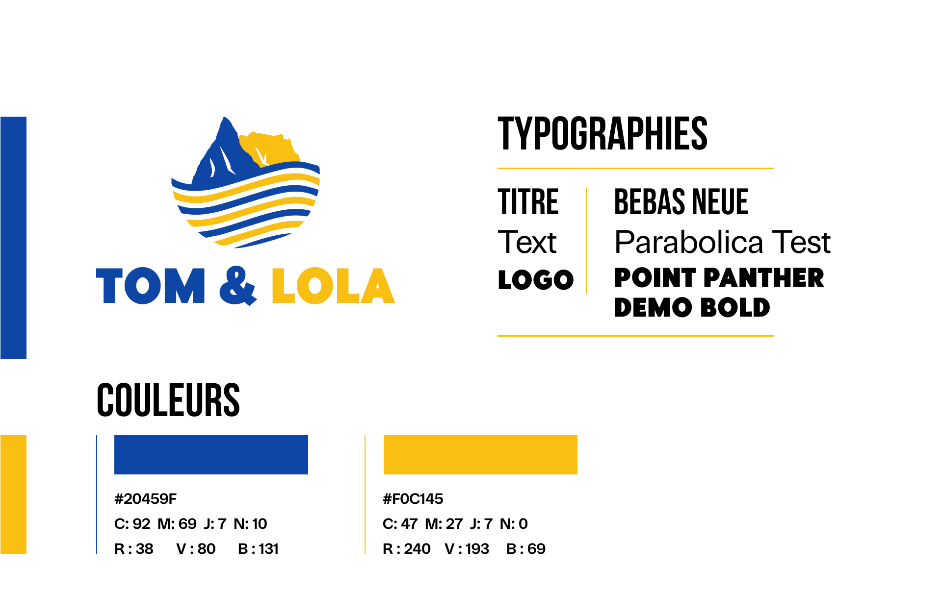 typographie et couleurs